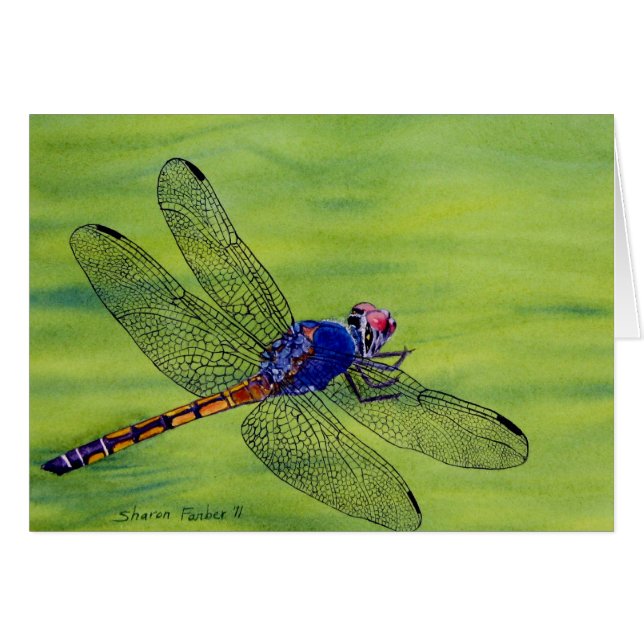 Dragonfly watercolor painting (Front Horizontal)