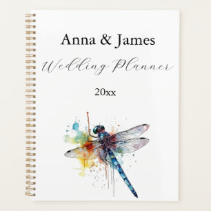 Dragonfly wedding save the date sticker planner