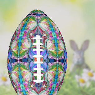 Dragonfly Wildflower Garden Abstract Floral Football