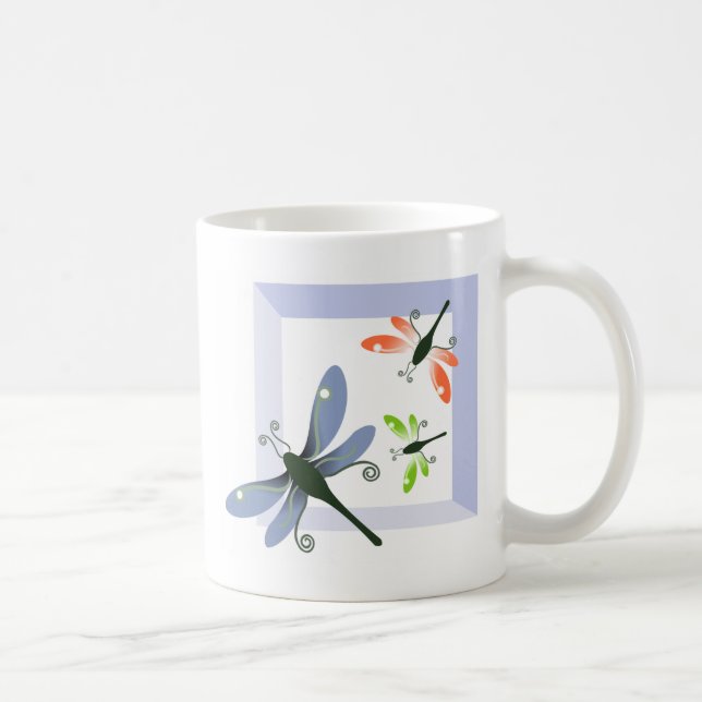 dragonfly window coffee mug (Right)