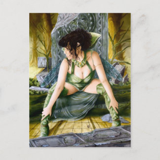 Dragonfly Winged Elf Postcard