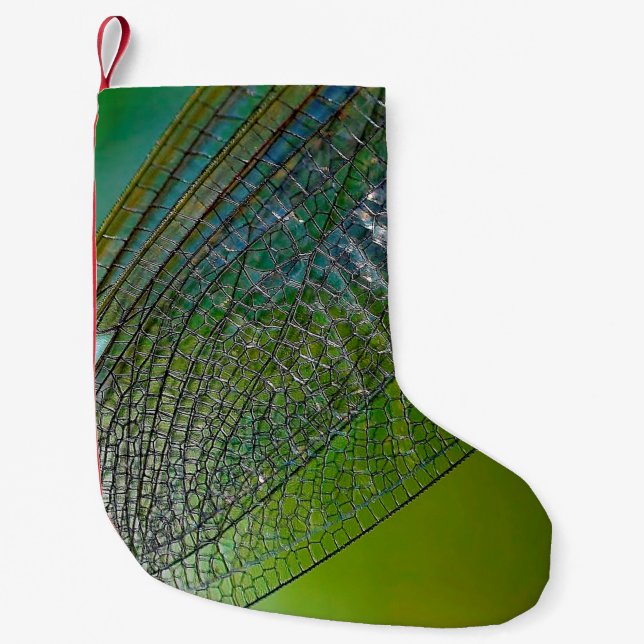 Dragonfly wings nature close insect small christmas stocking (Front)
