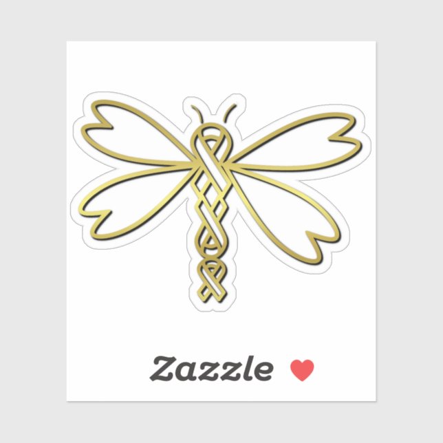 Dragonfly with cancer ribbons (Sheet)