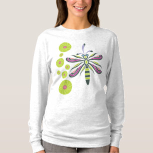 Dragonfly with Flowers T-Shirt