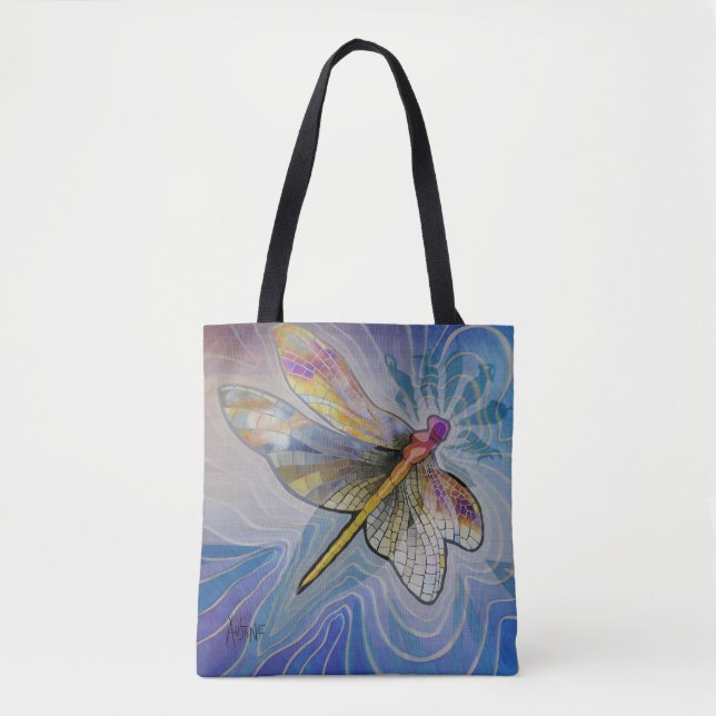 Dragonfly Woman tote Bag (Front)