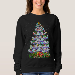 Dragonfly   Xmas Lights Santa Dragonfly Christmas  Sweatshirt