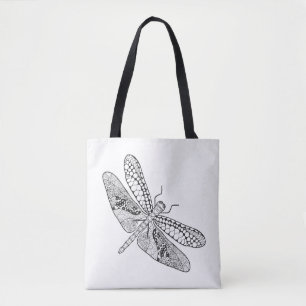 Dragonfly Zendoodle 2 Tote Bag