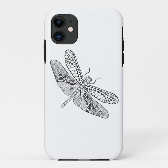 Dragonfly Zendoodle Case-Mate iPhone Case (Back)