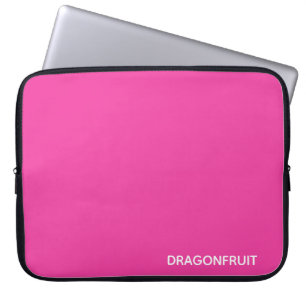 Dragonfruit pink colour name laptop sleeve