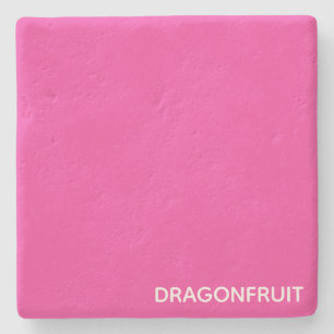 Dragonfruit pink colour name stone coaster