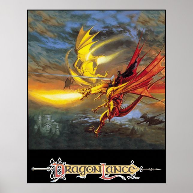 DragonLance Legend of Huma artwork Poster (Front)