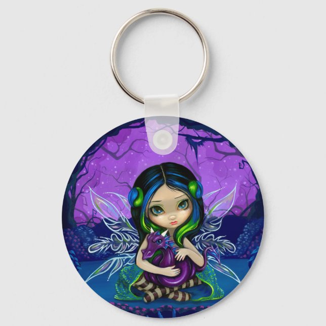 "Dragonling Garden II" Keychain (Front)
