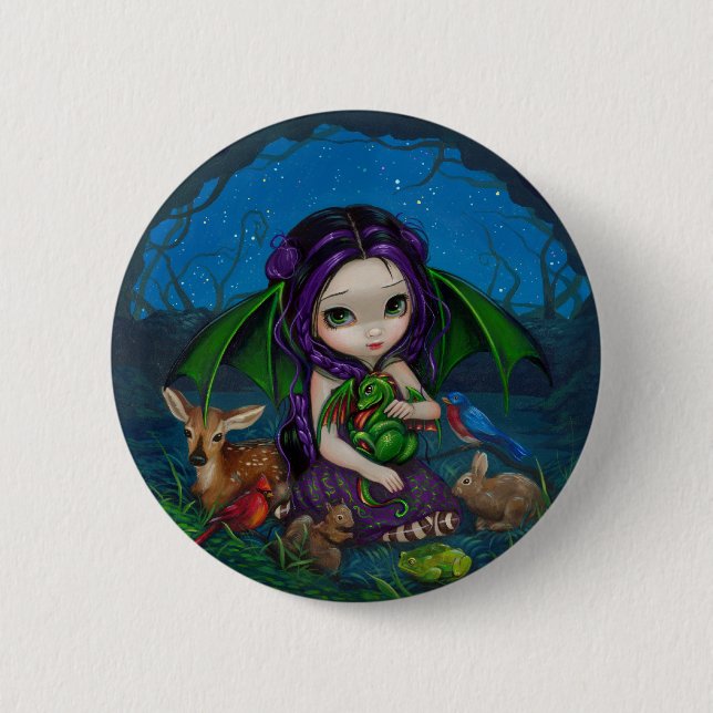 "Dragonling Garden III" Button (Front)