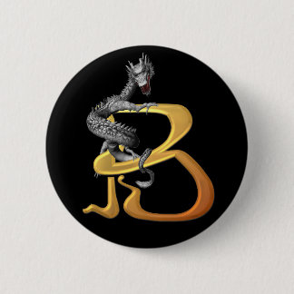 Dragonlore Initial B 6 Cm Round Badge