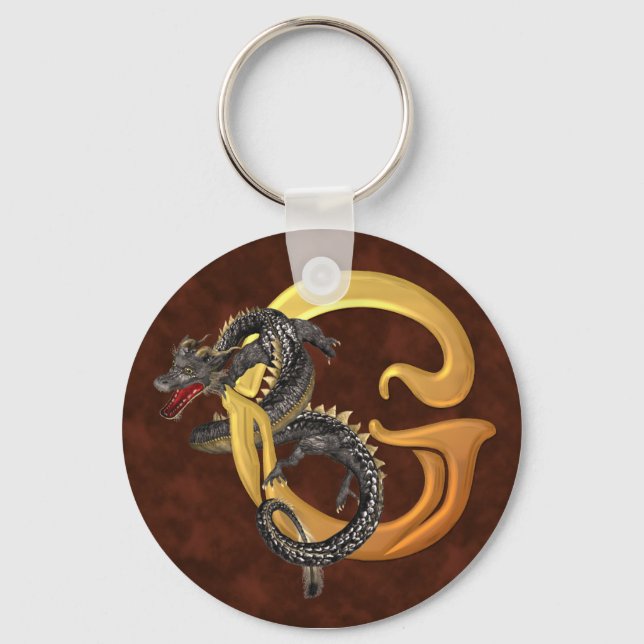 Dragonlore Initial G Key Ring (Front)
