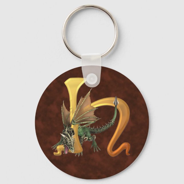 Dragonlore Initial H Key Ring (Front)