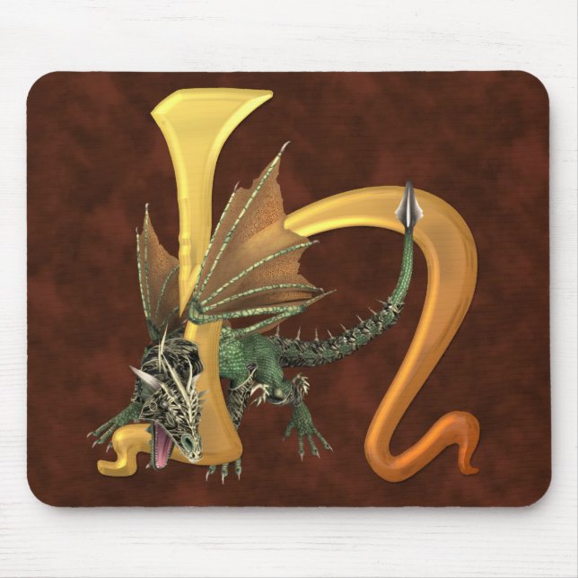 Dragonlore Initial H Mouse Pad (Front)