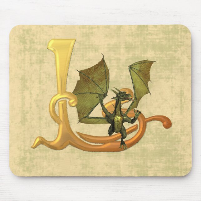 Dragonlore Initial L Mouse Pad (Front)