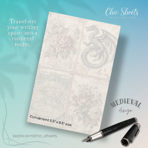 Dragons and Mediaeval-Influenced Design Stationery