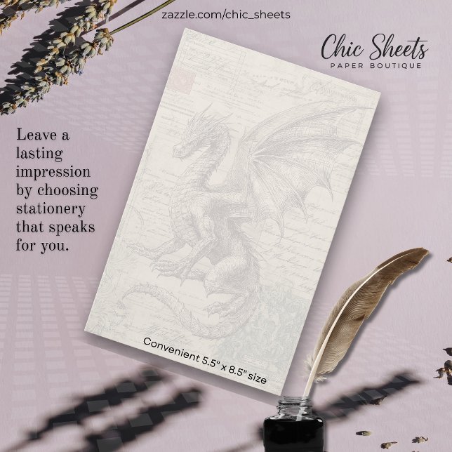 Dragons and Mediaeval-Influenced Design  Stationery (Creator Uploaded)