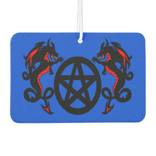 Dragons And Pentacle Car Air Freshener