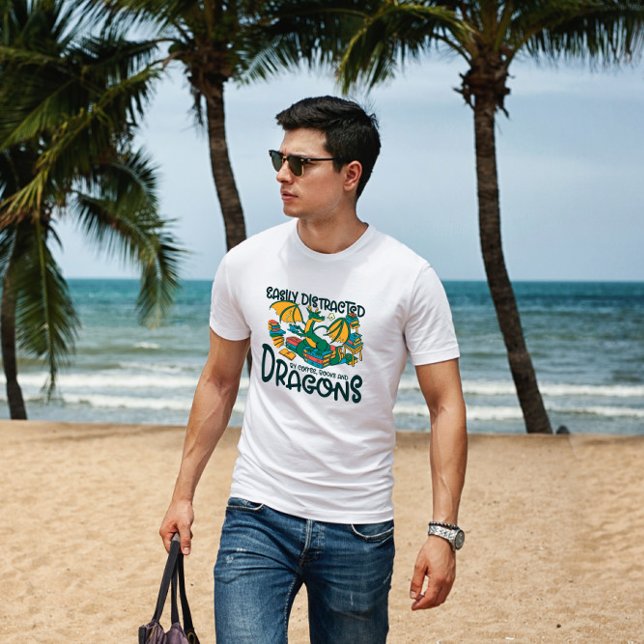 Dragons Books And Coffee T-Shirt (Creator Uploaded)