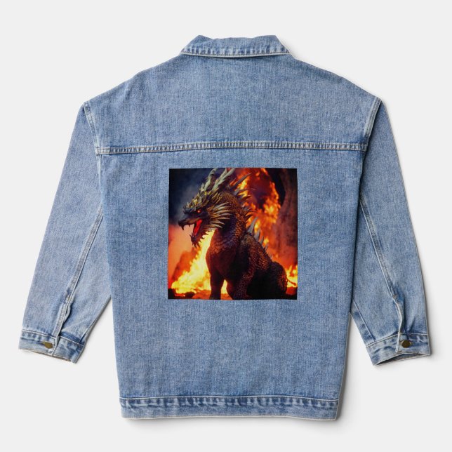 Dragon's Breath Denim Jacket (Back)