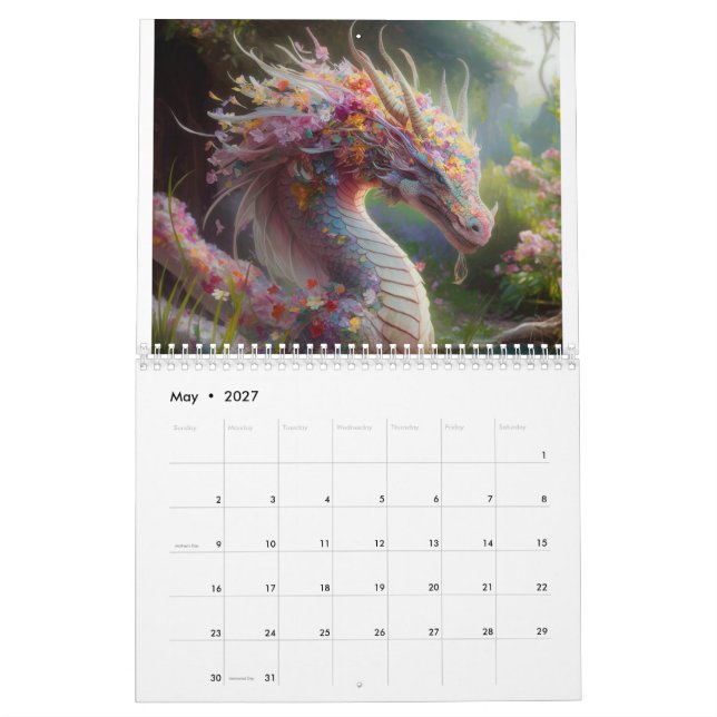 Dragons Calendar (May 2027)