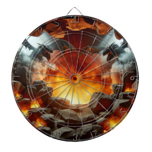 Dragon's Cave Art Dartboard