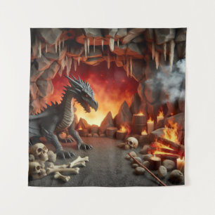 Dragon's Cave Art Tapestry