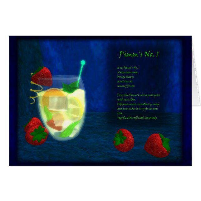 Dragons Cocktail Bar: Pimms No.1 (Front Horizontal)