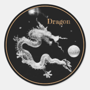 Dragons & Crystal Dragon Lore /Birth of the Dragon Classic Round Sticker