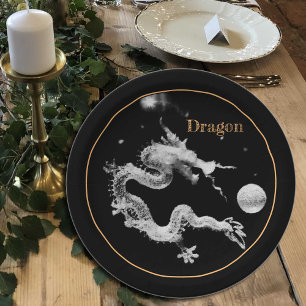Dragons & Crystal Dragon Lore /Birth of the Dragon Paper Plate