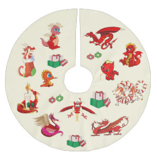 Dragons Everywhere! Tree Skirt