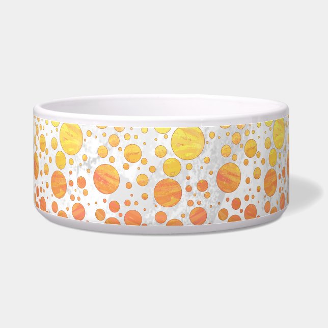 Dragons Eye Orange Polka Dot Pattern (Right)