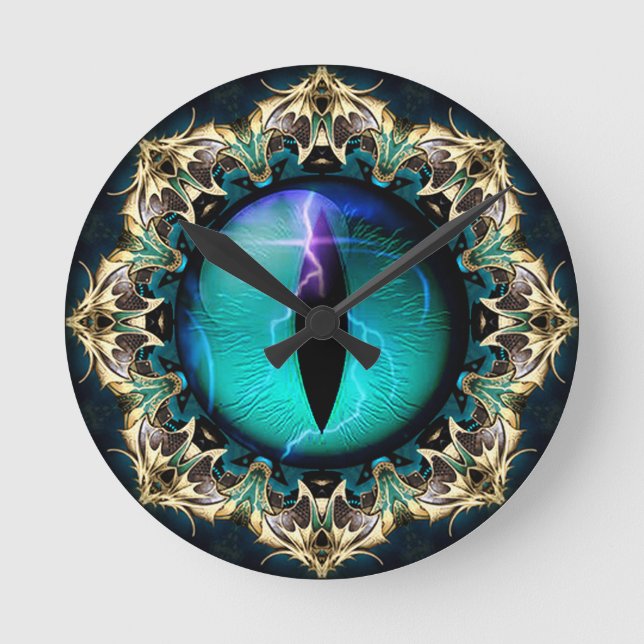 Dragon's Eye Round Clock (Front)