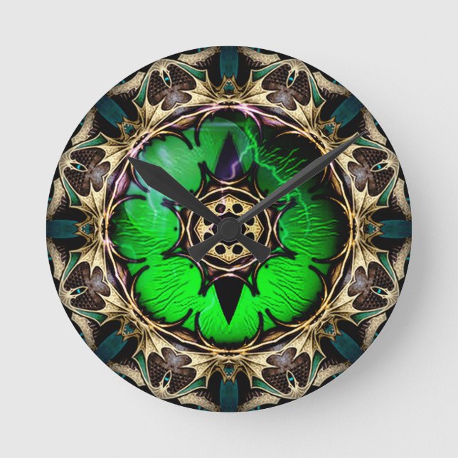 Dragon's Eye Round Clock (Front)