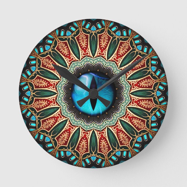 Dragon's Eye Round Clock (Front)