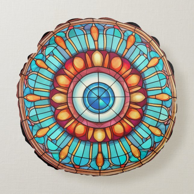 Dragon's Eye Round Cushion (Front)