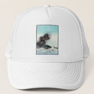 Dragon's Fury Sea Battle for Mount Fuji, Japan Trucker Hat