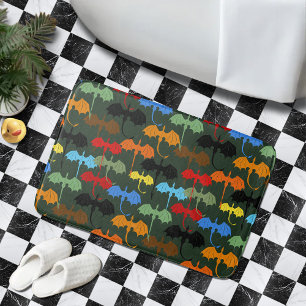 Dragons Green Flight Fantasy Bath Mat