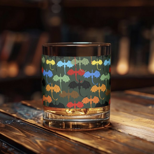  Dragons Green Flight Fantasy Whiskey Glass (Creator Uploaded)