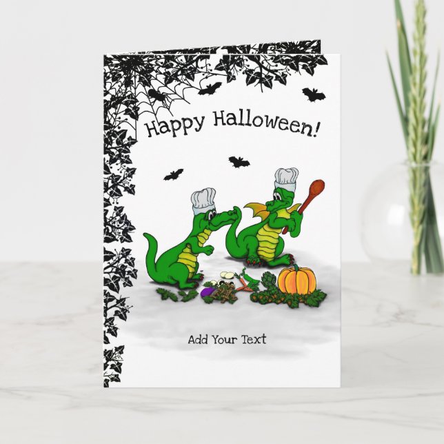 Dragons - Happy Halloween ! Today I will cook Card (Front)