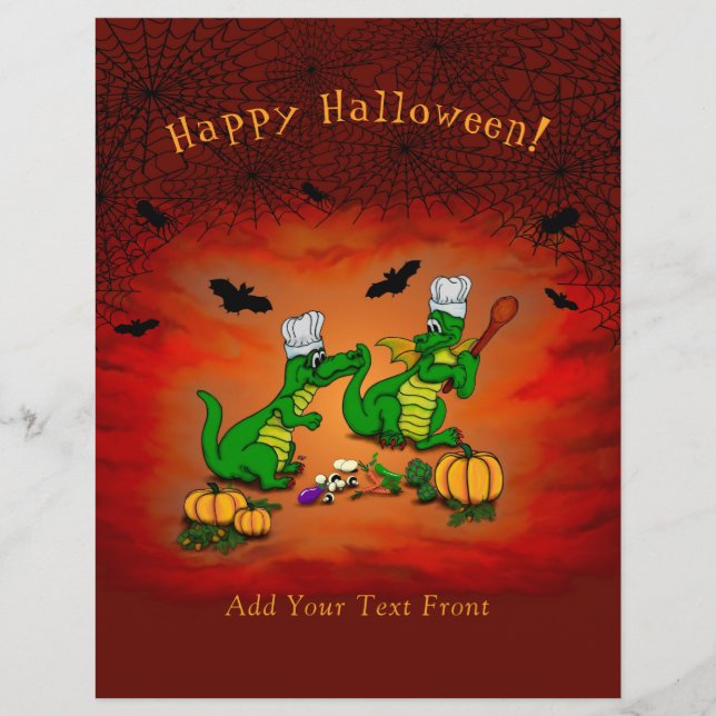 Dragons - Happy Halloween ! Today I will cook Flyer (Front)