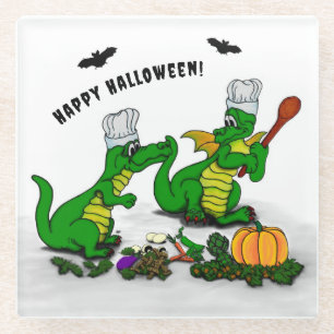Dragons - Happy Halloween ! Today I will cook Glass Coaster