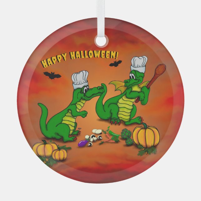 Dragons - Happy Halloween ! Today I will cook Glass Tree Decoration (Front)