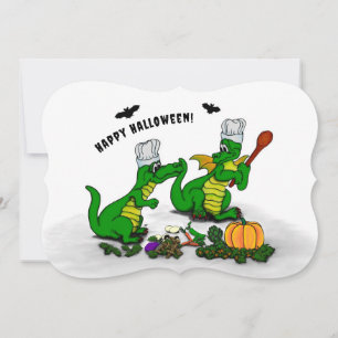 Dragons - Happy Halloween ! Today I will cook Holiday Card