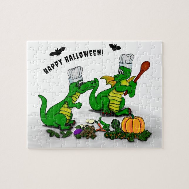 Dragons - Happy Halloween ! Today I will cook Jigsaw Puzzle (Horizontal)