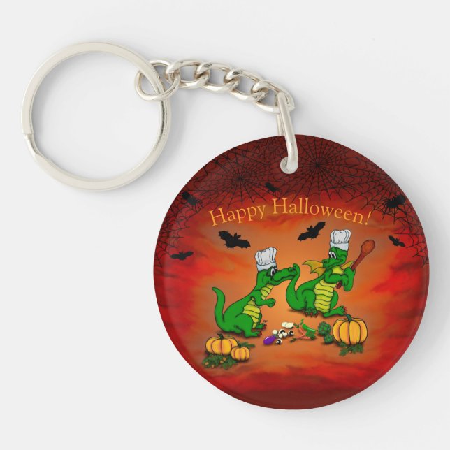 Dragons - Happy Halloween ! Today I will cook Key Ring (Front)