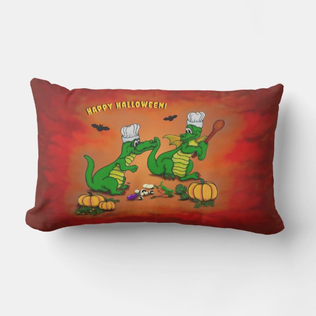 Dragons - Happy Halloween ! Today I will cook Lumbar Cushion (Front)